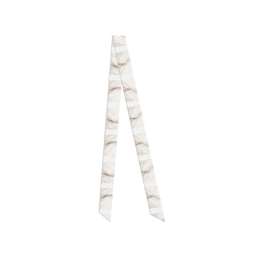 IVORY Whisper - 100 Silk Twilly Hair Scarf